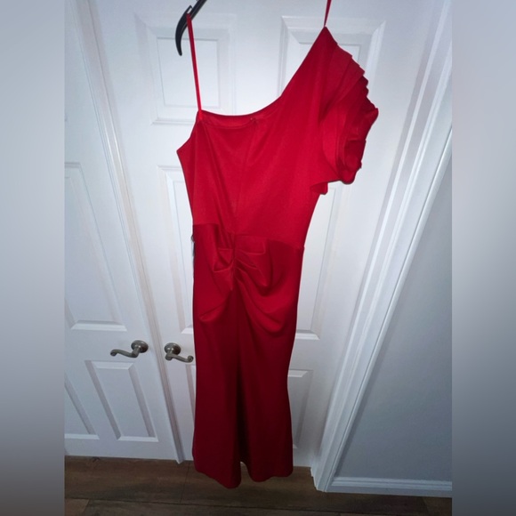 XScape One Shoulder Evening Gown - Picture 3 of 5